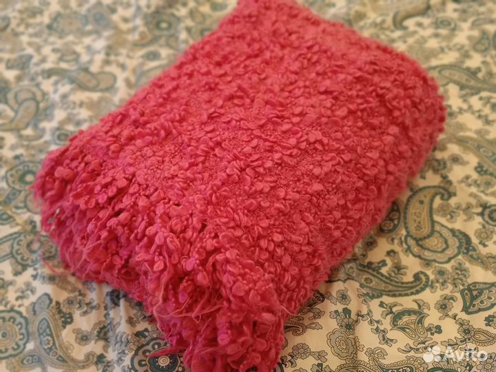 Плед икеа розовый букле