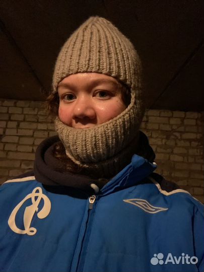 Шапка вязаная ручная работа