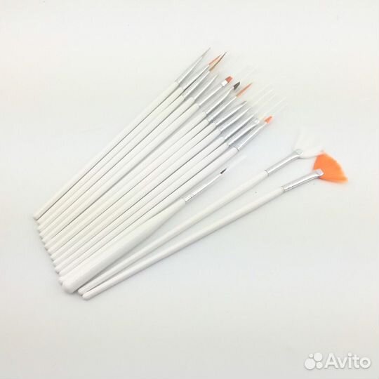 Проф. кисти для маникюра, наращивания ногтей 15шт