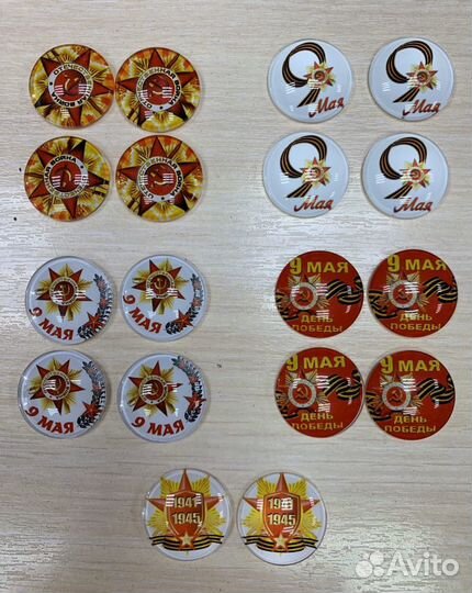 Кабошоны акриловые и стеклянные