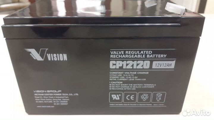 Vision CP12120 аккумулятор ибп 12 В, 12 Ач