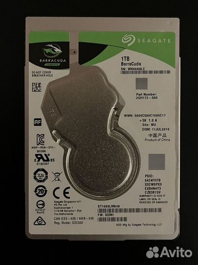 Жесткий диск Barracuda green 1tb