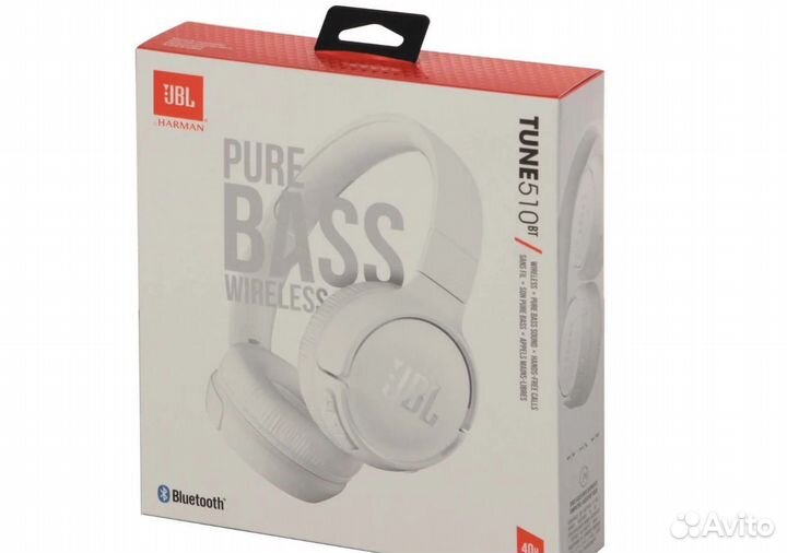 Наушники беспроводные JBL T510BT белые