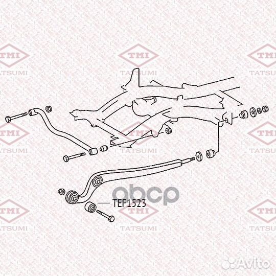 Сайлентблок MB 89- передн.подв. TEF1523 tatsumi