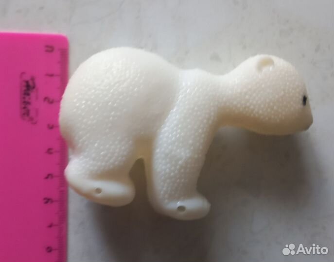 Игрушка медведь СССР пластик дутыш