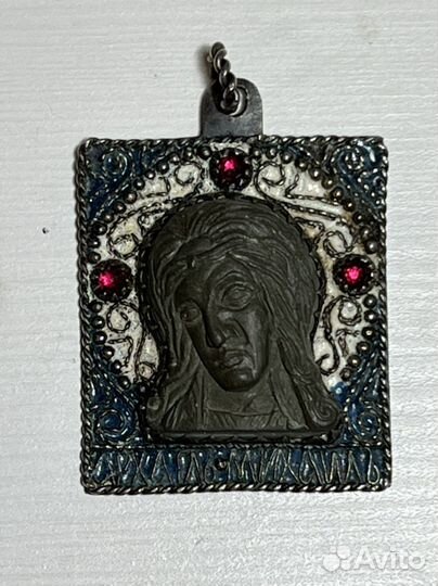 Икона старинная нательная