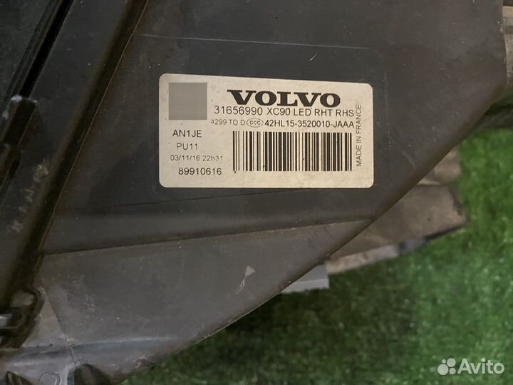 Фара правая Volvo XC90 2 (2014-2019) Full LED