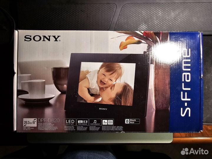Цифровая фоторамка sony s-frame dpf-d820