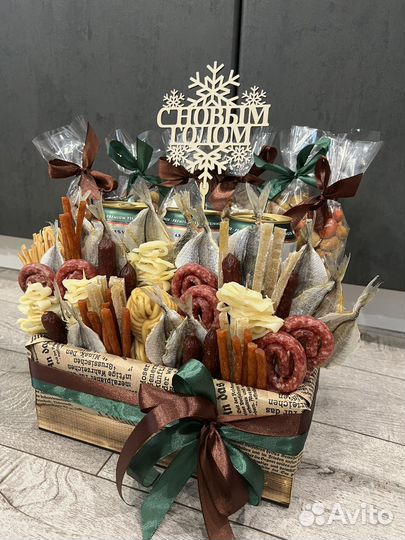 Мужские съедобные букеты, подарок мужчине