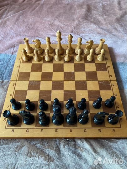 Шахматы СССР деревянные б/№