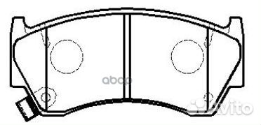 CKN-1 Колодки тормозные дисковые перед
