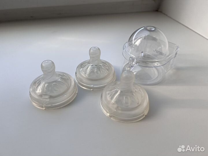 Соски и бутылочки Avent