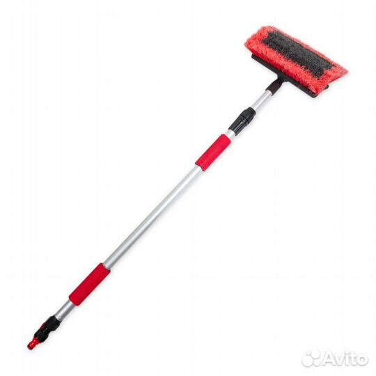 Щетка для мытья с краном подачи воды и телескоп