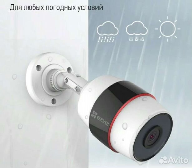 Видеонаблюдение Ezviz С3s c wi-fi