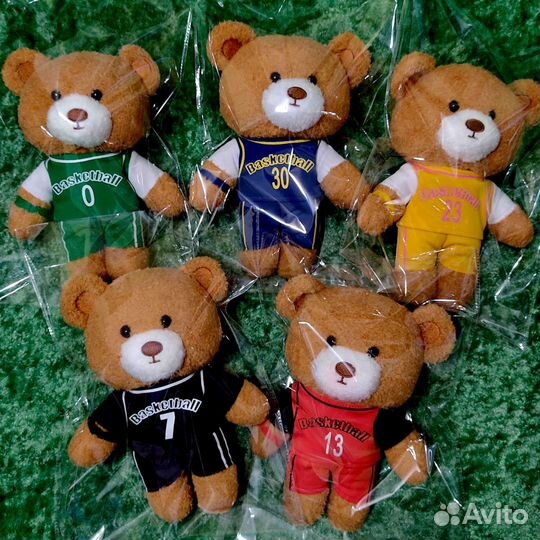 Детские мягкие игрушки,игрушка Мишки баскетболисты