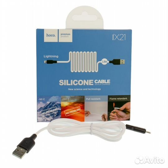 USB дата-кабель Hoco X21 Type-C 1m