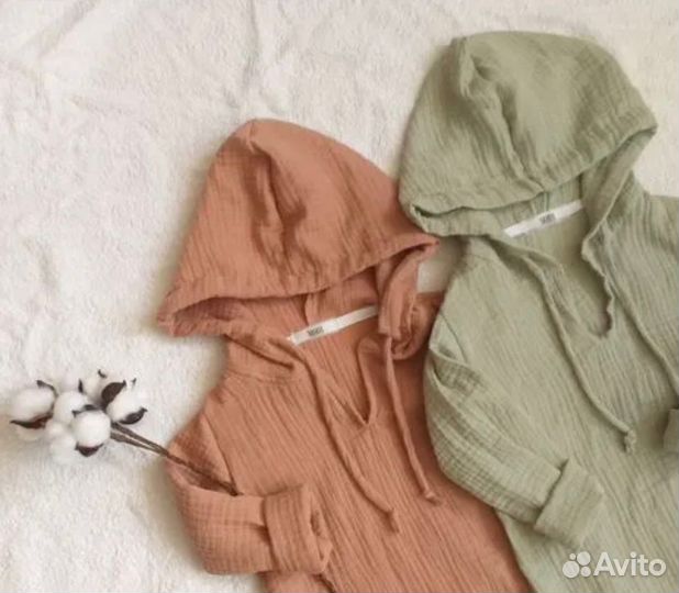 Туника пляжная детская из муслина