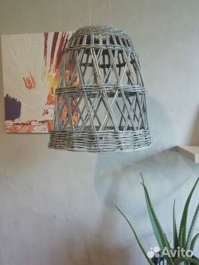 Абажур плетеный