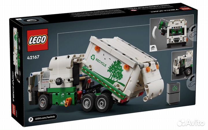 Lego Technic 42167 Электрический мусоровоз Mack LR