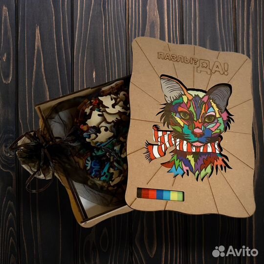 Пазл фигурный деревянный