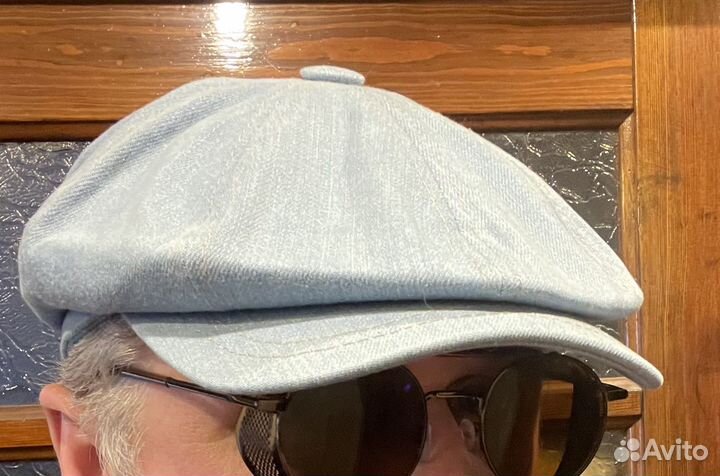 Кепка хулиганка восьмиклинка джинсовая