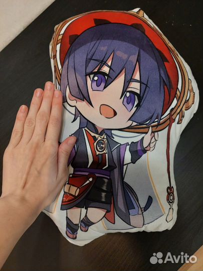 Подушка Скарамучча Геншин