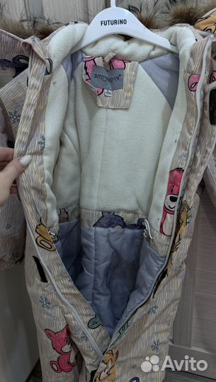 Зимний комбинезон для девочки 116