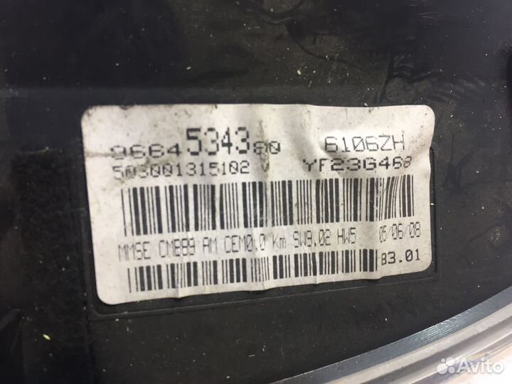 Пежо Партнер Щиток приборов