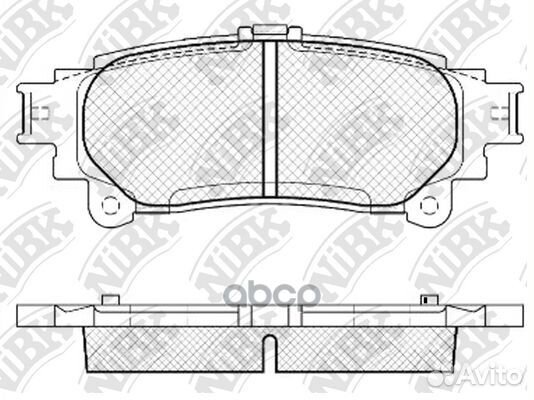 Колодки зад. lexus RX 08 PN1846 NiBK