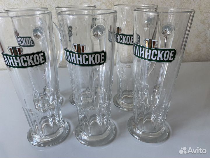 Продам пивные бокалы Клинское 500мл