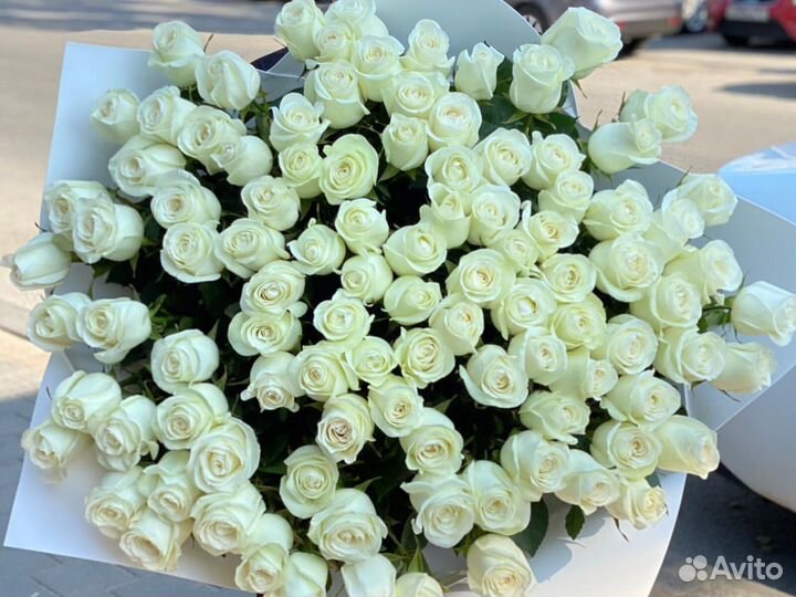 Доставка цветов Цветы Розы 101 роза 51 роза
