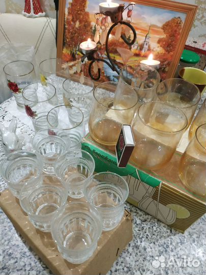 Стаканы рюмки СССР новые