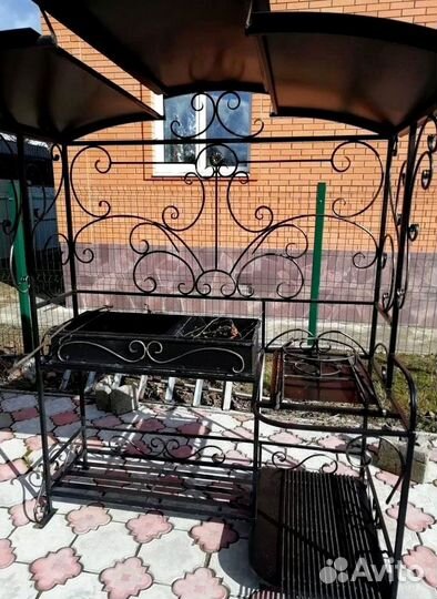 Мангал с печью