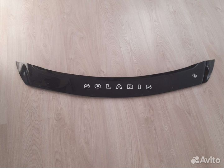 Дефлектор капота hyundai solaris 1 (рестайлинг)
