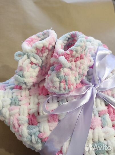 Плед детский плюшевый