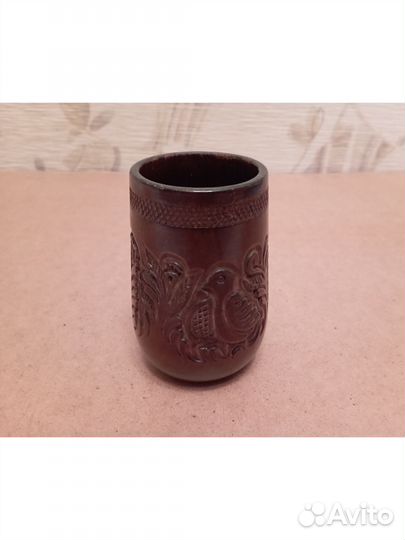 Стакан деревянный резной. СССР