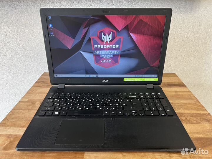 Тонкий быстрый Acer 4 ядра 8Gb SSD 256G сумка мышь