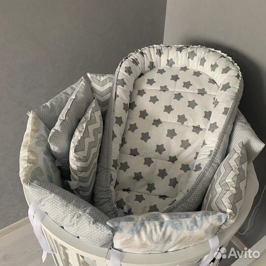 Любые бортики в детскую кроватку новые