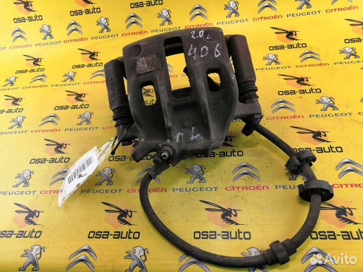 Суппорт тормозной передний левый peugeot 406