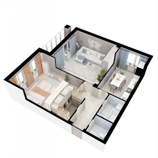 2-к. квартира, 73 м², 12/16 эт.