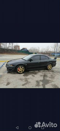 Mitsubishi Galant 2.5 AT, 2002, битый, 90 000 км