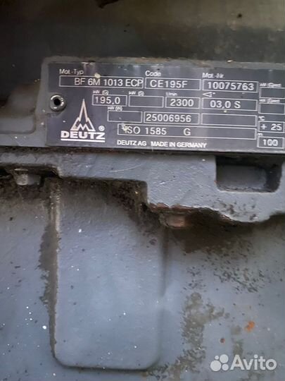 Двигатель Дойц deutz BF 6M 1013 ECP