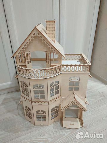 Домик кукольный деревянный