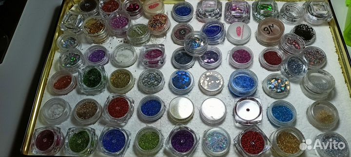 Втирка, блёстки, камифубуки 74 шт