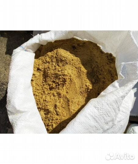 Песок карьерный в мешках 50л