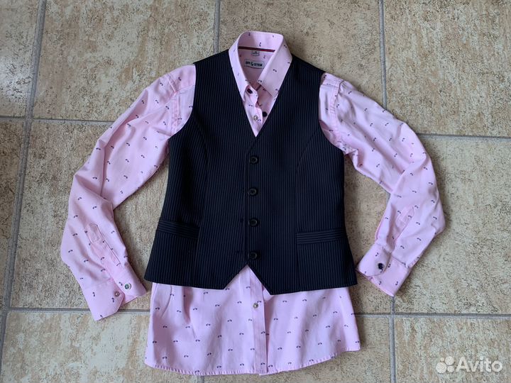 Пиджак, рубашки, жилет 134 школа