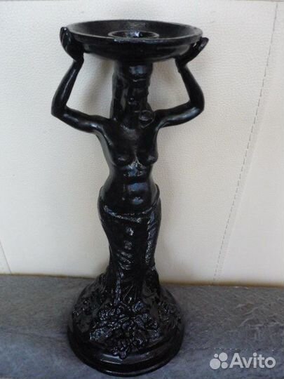 Старинный подсвечник чугун СССР