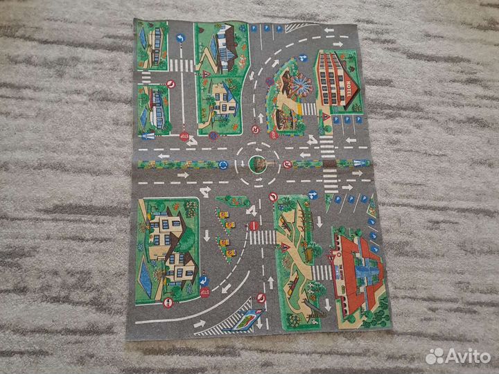 Коврик детский с дорогами
