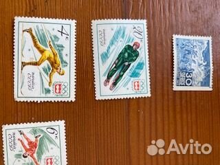 Марки СССР Спорт 1970г. одним лотом 7 марок