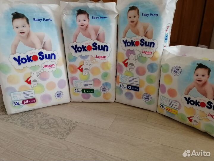 Подгузники и трусики YokoSun все размеры